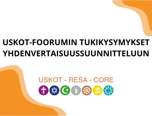 USKOT-foorumin tukikysymykset yhdenvertaisuussuunnitteluun